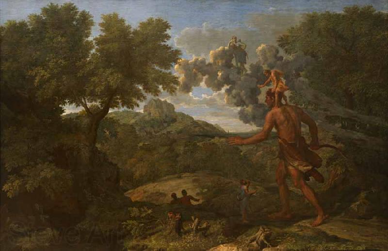 Nicolas Poussin Landscape with Orion or Blind Orion Searching for the Rising Sun France oil painting art